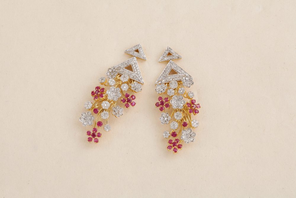 GB365 Diamond Ruby Earring