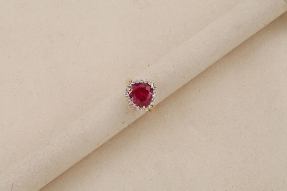 K953 Diamond Ruby Ring