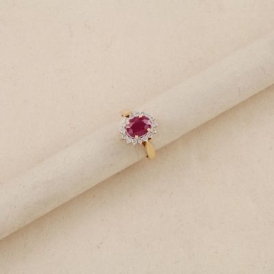 O1116 Diamond Ruby Ring