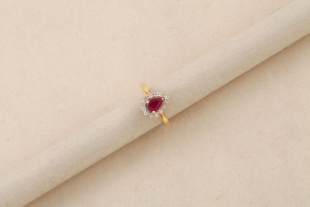 O1380 Diamond Ruby Ring