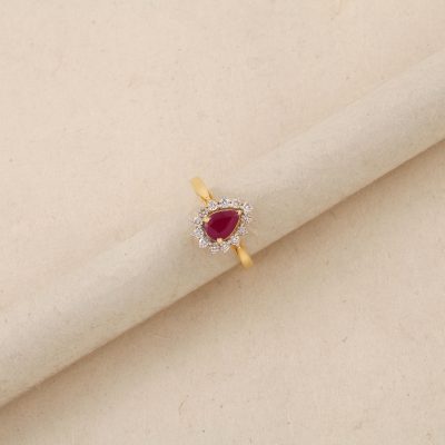 O1380 Diamond Ruby Ring