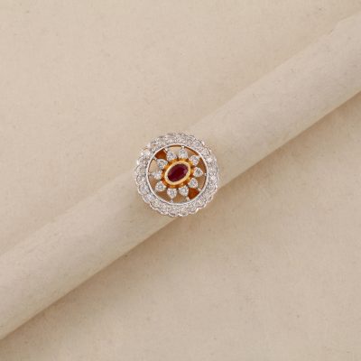 O1753 Diamond Ruby Ring
