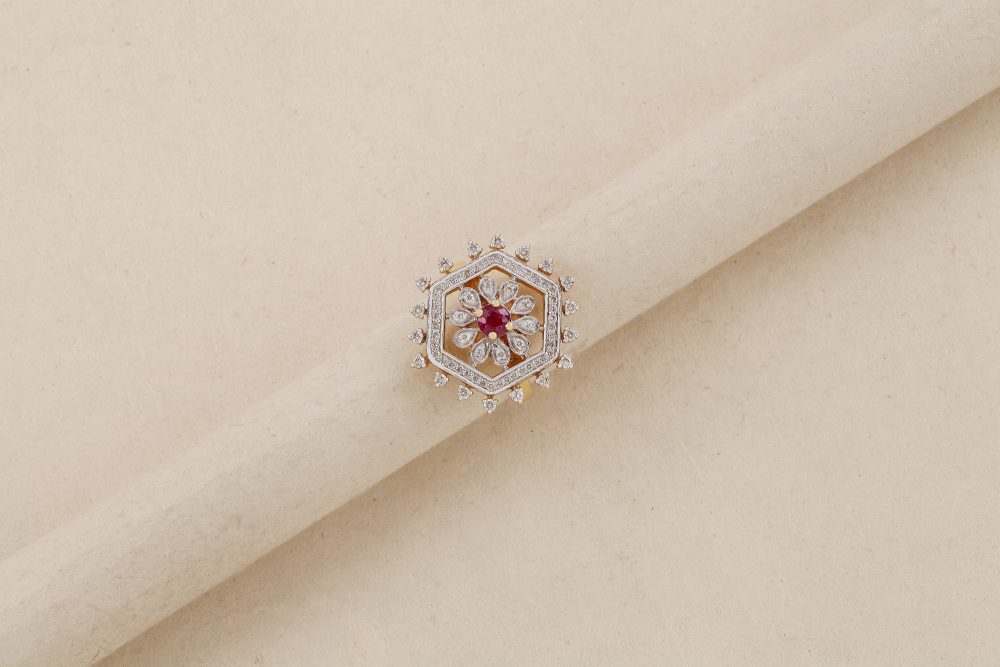 O920 Diamond Ruby Ring