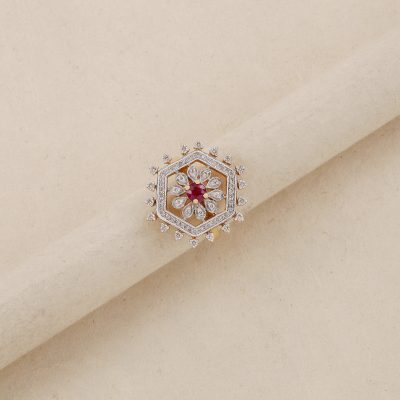 O920 Diamond Ruby Ring