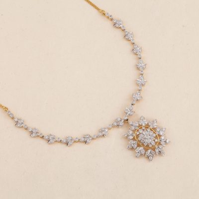 I1188 2 in 1 Diamond Necklace