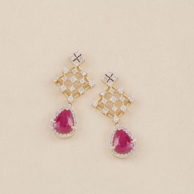 GC1001 Diamond Ruby Earring