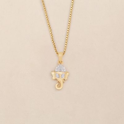 GC1012 Diamond Ganesh Pendent