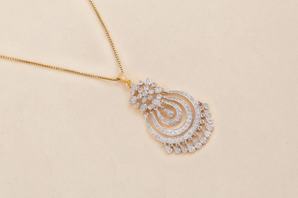 L1724 2 in 1 Diamond Pendent
