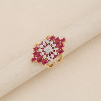 GC1010 Diamond Ruby Ring
